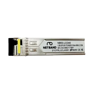โซลูชัน Optical Transceiver (NETBAND) - 1.25G SFP โมดูลรับส่งสัญญาณใยแก้วนำแสง BiDi ระยะไกล 40 กิโลเมตร