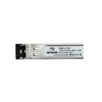 โซลูชัน Optical Transceiver (NETBAND) - 1.25G SFP โมดูลรับส่งสัญญาณไฟเบอร์ออฟติก ความเร็วสูงรองรับ DDM เพื่อประสิทธิภาพเครือข่าย