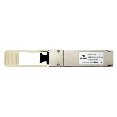 โซลูชัน Optical Transceiver (NETBAND) - 100G QSFP28 อุปกรณ์รับส่งสัญญาณไฟเบอร์ออปติกความเร็วสูงสำหรับดาต้าเซ็นเตอร์
