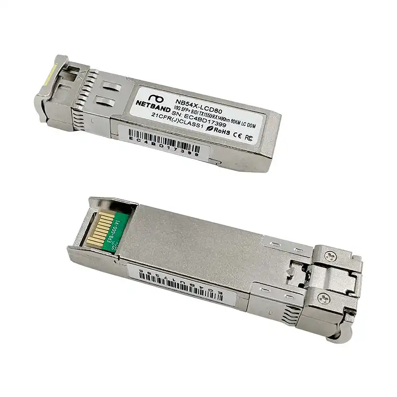 โซลูชัน Optical Transceiver (NETBAND) - 10G BIDI SFP+ โมดูลรับส่งสัญญาณแสงความเร็วสูง 10Gbps ระยะไกล 80 กม.