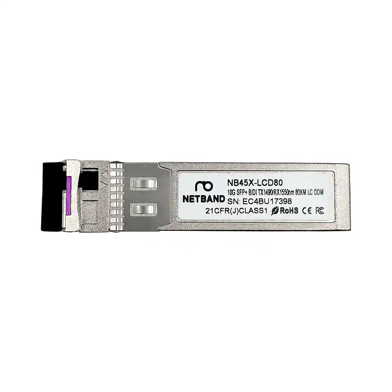 โซลูชัน Optical Transceiver (NETBAND) - Enterprise WiFi อุปกรณ์รับส่งสัญญาณไฟเบอร์ออฟติก 10G BIDI ระยะไกล 80 กม.