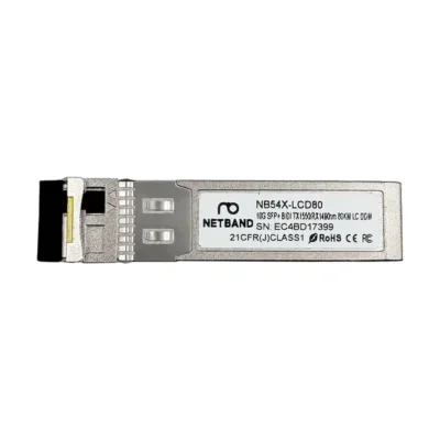 โซลูชัน Optical Transceiver (NETBAND) - 10G BIDI SFP+ โมดูลรับส่งสัญญาณแสงความเร็วสูงระยะไกล 80 กม.