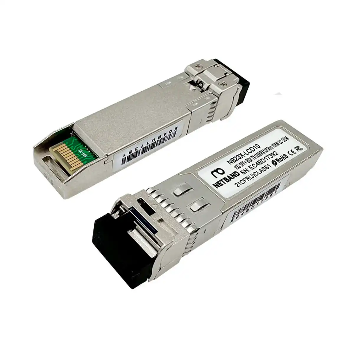 โซลูชัน Optical Transceiver NETBAND - โมดูลระยะไกลพิเศษ 10G SFP+ ZR 1550nm 80KM LC DDM รหัส NB55X-LCD80