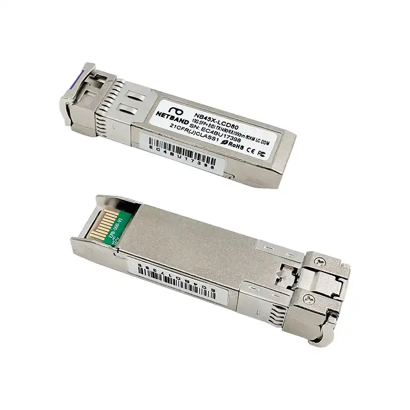 โซลูชัน Optical Transceiver (NETBAND) - 10G BIDI SFP+ โมดูลรับส่งสัญญาณไฟเบอร์ออพติก 10G BIDI ระยะไกล 80 กม.