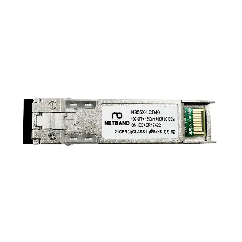 โซลูชัน Optical Transceiver (NETBAND) - 10G SFP+ อุปกรณ์รับส่งสัญญาณไฟเบอร์ออฟติกความเร็วสูง 1550nm 40KM
