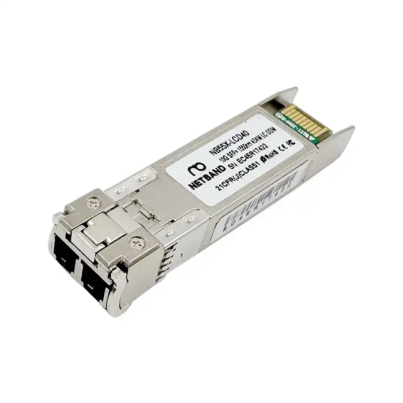 โซลูชัน Optical Transceiver (NETBAND) - 10G SFP+ อุปกรณ์รับส่งสัญญาณไฟเบอร์ออฟติกความเร็วสูงระยะ 40 กิโลเมตร