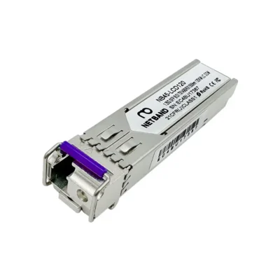 โซลูชัน Optical Transceiver (NETBAND) - 1.25G SFP โมดูลรับส่งสัญญาณไฟเบอร์ออฟติกคุณภาพสูงจาก Netband รุ่น NB45X-LCD80