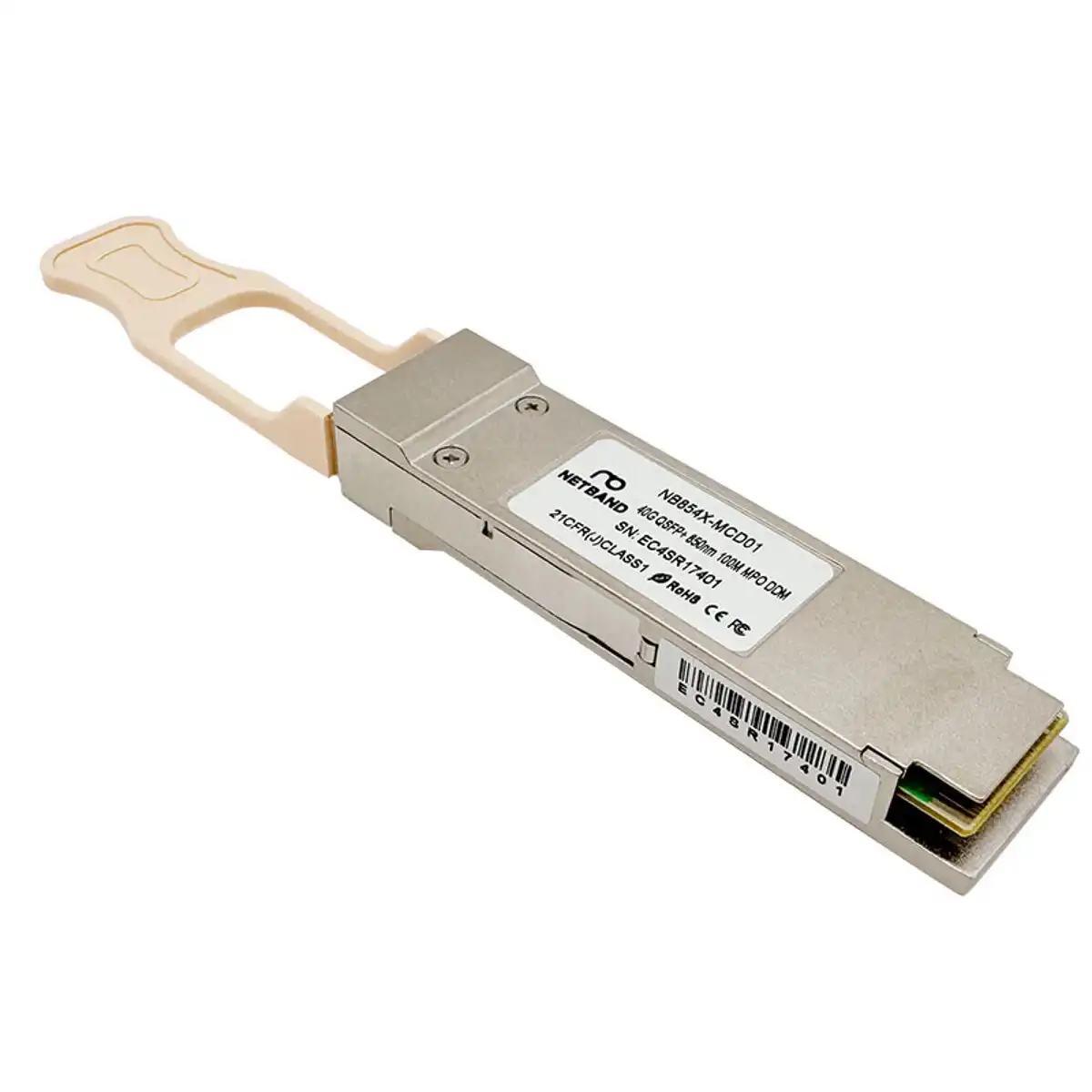 โซลูชัน Optical Transceiver (NETBAND) - 40G QSFP+ โมดูลรับส่งสัญญาณใยแก้วนำแสงความเร็วสูงสำหรับเครือข่ายดาต้าเซนเตอร์