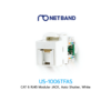 US-1006TFAS CAT 6 RJ45 Modular JACK, Auto Shutter, White
