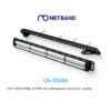 US-3124A CAT 6+ PATCH PANEL 24 PORT (1U) w/Management, Dust Cover, Labeling