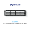 US-3148A CAT 6+ PATCH PANEL 48 PORT (2U) w/management, Dust Cover, Labeling