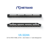 US-3224A (LINK) CAT6A UTP Patch Panel 24 Port Auto Shutter with Cable Management
