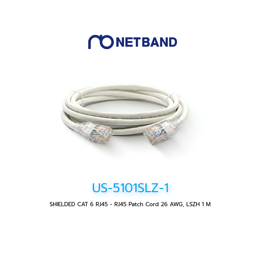 US-5101SLZ-1 SHIELDED CAT6 RJ45 to RJ45 Patch Cord LSZH (1 เมตร)