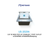 CAT 5E NEW POP-UP STAINLESS 1 PORT OUTLET w/DAMPING US-2021A