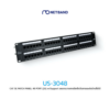 CAT 5E PATCH PANEL 48 PORT (2U) w/Support US-3048