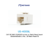 CAT 5E RJ45 COUPLER In-Line or Patch Panel Insert ตัวต่อสายตัวเมีย 2 ด้าน US-4005IL