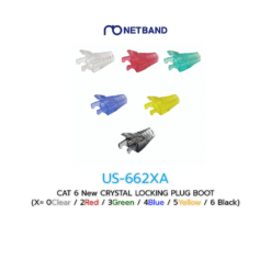US-662XA CAT 6 New CRYSTAL LOCKING PLUG BOOT