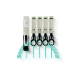 SFPMODULE-NBA4X-S3CD1 /40G QSFP+ to 4x SFP+ AOC 1M เข้ากันได้กับ Cisco/Mikrotik