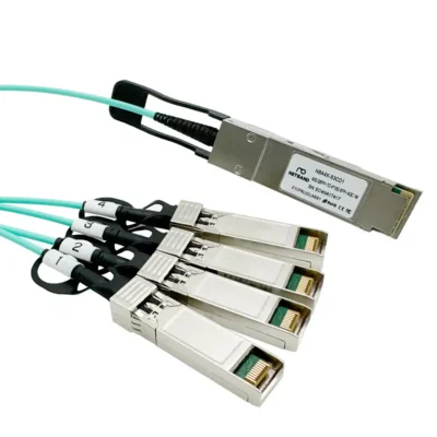 โซลูชัน Optical Transceiver (NETBAND) - AOC Cable สายสัญญาณ 40G QSFP+ to 4x10G SFP+ คุณภาพสูงสำหรับศูนย์ข้อมูล