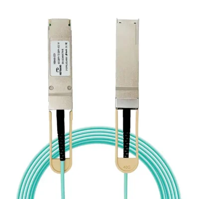 โซลูชัน Optical Transceiver (NETBAND) - AOC Cable สายสัญญาณความเร็วสูง 400G QSFP-DD สำหรับศูนย์ข้อมูลสมัยใหม่