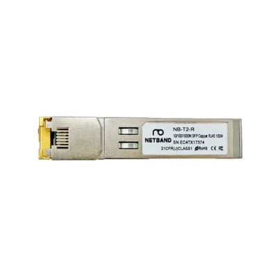 โซลูชัน Network Infrastructure - Enterprise WiFi Netband SFP Module NB-T2-R ตัวแปลงสัญญาณทองแดงความเร็วสูงระดับองค์กร