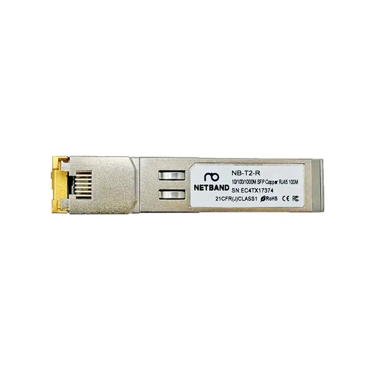 โซลูชัน Network Infrastructure - Enterprise WiFi Netband SFP Module NB-T2-R ตัวแปลงสัญญาณทองแดงความเร็วสูงระดับองค์กร