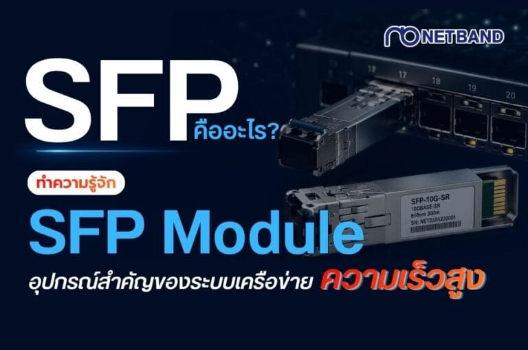 SFP คืออะไร อธิบาย SFP Module อุปกรณ์เครือข่ายความเร็วสูง ใช้เชื่อมต่อระบบ Fiber และ LAN สำหรับองค์กรและ Data Center