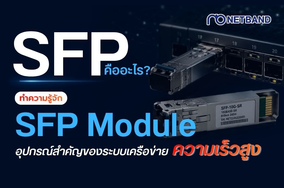 SFP คืออะไร อธิบาย SFP Module อุปกรณ์เครือข่ายความเร็วสูง ใช้เชื่อมต่อระบบ Fiber และ LAN สำหรับองค์กรและ Data Center