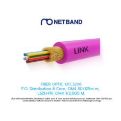 FIBER OPTIC UFC3206 F.O. Distribution 6 Core, OM4 50/125m m, LSZH-FR, OM4 1/2,000 M.