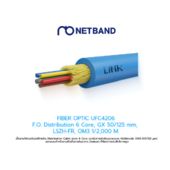 FIBER OPTIC UFC4206 F.O. Distribution 6 Core, GX 50/125 mm, LSZH-FR, OM3 1/2,000 M.