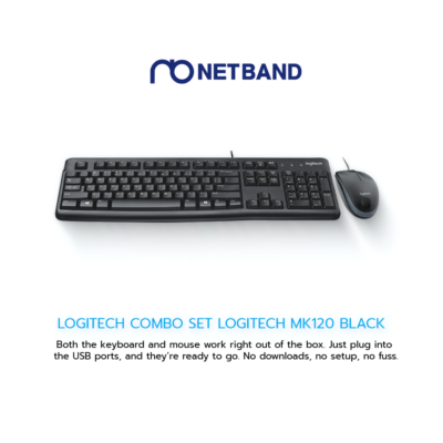 LOGITECH COMBO SET LOGITECH MK120 BLACK