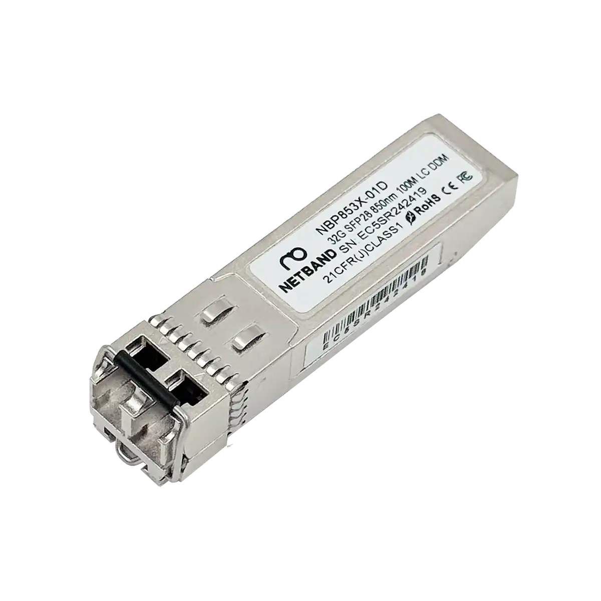 โซลูชัน Optical Transceiver (NETBAND) - 32G FC SFP28 โมดูลรับส่งสัญญาณไฟเบอร์ออปติกความเร็วสูงสำหรับเครือข่ายศูนย์ข้อมูล