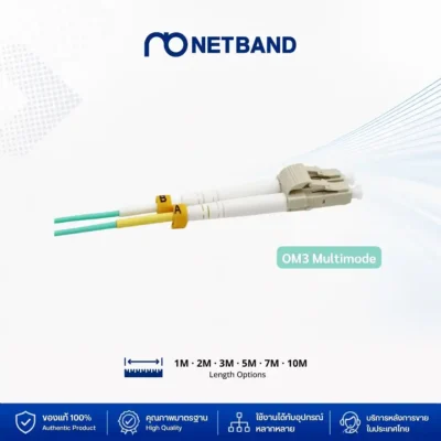 โซลูชัน Fiber Optic Cabling - Drop Wire & FTTx สายไฟเบอร์ออปติก OM3 Multimode ความเร็วสูงจาก NETBAND สำหรับงานเชื่อมต่อระบบเน็ตเวิร์ก