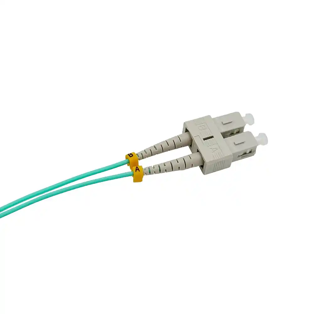 โซลูชัน Fiber Optic Cabling - Fiber Patch Cord สายไฟเบอร์ออปติก LC to SC แบบดูเพล็กซ์สำหรับเชื่อมต่ออุปกรณ์เครือข่ายความเร็วสูง