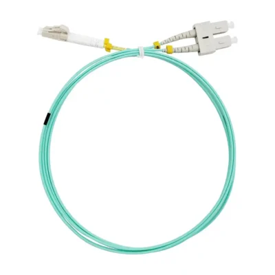 โซลูชัน Fiber Optic Cabling - Fiber Patch Cord สายไฟเบอร์ออฟติก OM3 หัวต่อ SC-LC เกรดคุณภาพสูงสำหรับโครงข่ายข้อมูลองค์กร