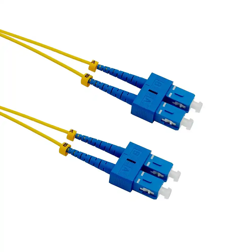 โซลูชัน Fiber Optic Cabling - Fiber Patch Cord สายไฟเบอร์ออฟติกแบบดูเพล็กซ์ SC-SC OS2 สำหรับโครงข่ายความเร็วสูง