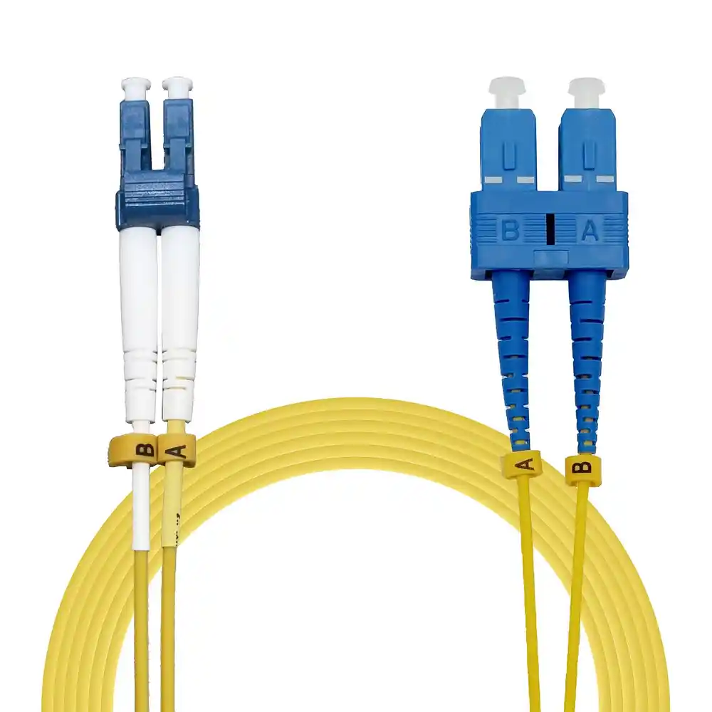 โซลูชัน Fiber Optic Cabling - Fiber Patch Cord สายไฟเบอร์ออปติก OS2 Singlemode แบบ Duplex LC-LC คุณภาพสูง