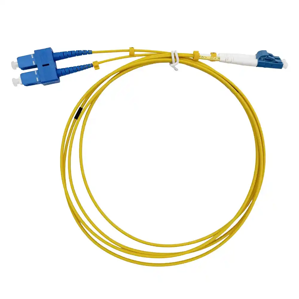 โซลูชัน Fiber Optic Cabling - Fiber Patch Cord สายไฟเบอร์ออฟติกคุณภาพสูง SC และ LC แบบดูเพล็กซ์สำหรับงานเน็ตเวิร์คองค์กร
