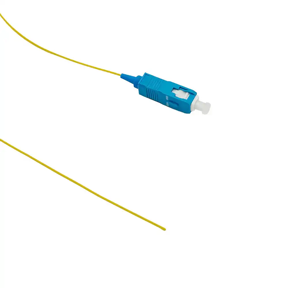 โซลูชัน Fiber Optic Cabling - Pigtail & Fast Connector หัวต่อ SC UPC สำหรับการเข้าหัวสายไฟเบอร์ออฟติกความเร็วสูง