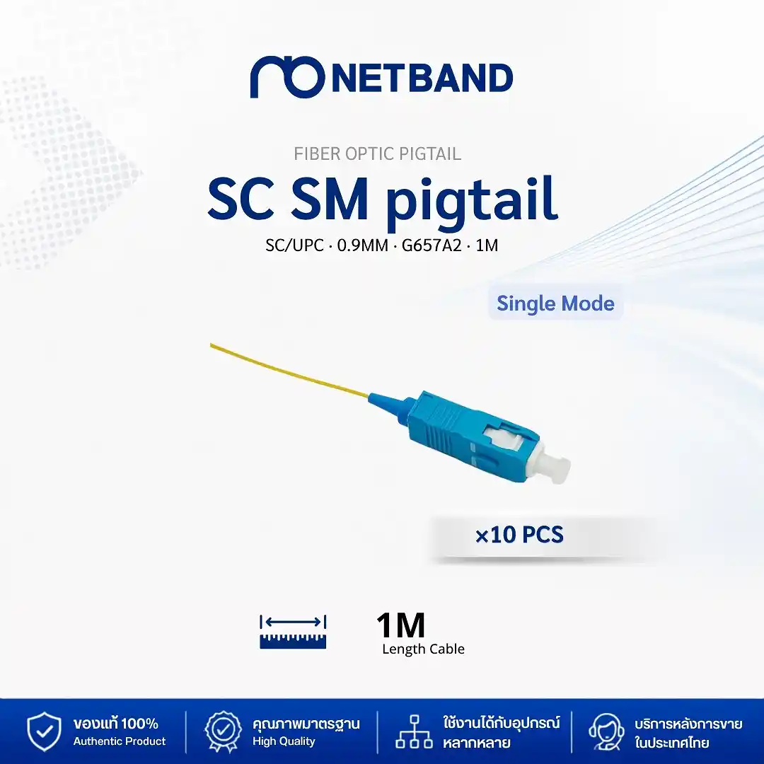 โซลูชัน Fiber Optic Cabling - Fiber Patch Cord สายไฟเบอร์ออฟติกคุณภาพสูงหัวต่อ SC สำหรับการเชื่อมต่อเครือข่ายความเร็วสูง